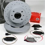 Autoparts-Online Set 60001141 Bremsscheiben/Bremsen Beläge hinten
