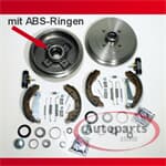 Autoparts-Online Set 60001876 Bremstrommel/Bremsen Kit Hinten