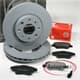 Zimmermann beschichtete Bremsscheiben 257 mm und Bremsbeläge mit Bremsverschleißanzeiger vorne für Fiat Grande Punto [199]