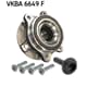SKF - Radlagersatz - vormontiert / mit Nabe - VKBA 6649 F
