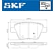 SKF - Scheibenbremsbelagsatz - VKBP 90070