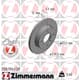 2x ZIMMERMANN - Bremsscheibe - 250.1341.20