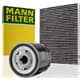 MANN Filter Inspektions Paket für VW Polo, VW Golf IV, VW Bora, VW Lupo, VW New Beetle, Skoda Octavia I