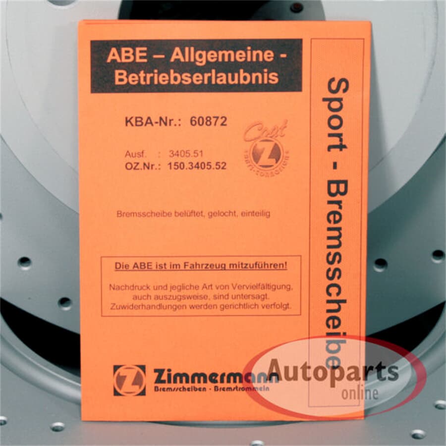 Zimmermann Bremsbeläge Bremsklötze Warnkabel für hinten E53 BMW X5