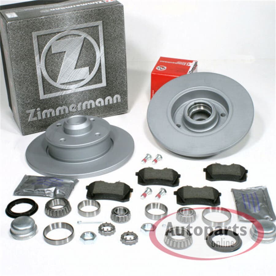 Zimmermann beschichtete Bremsscheiben 226 mm und Bremsbeläge mit