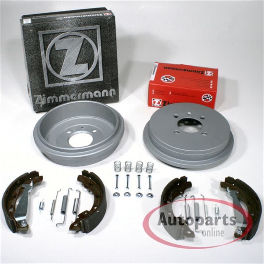 Citroen C1 - Zimmermann Bremstrommeln und Bremsbacken mit Zubehör