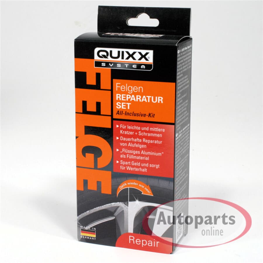 Quixx Felgen Reparatur-Set 5tlg Schwarz