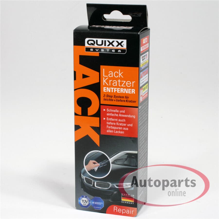 Quixx Felgen Reparatur-Set schwarz Alufelgen Kratzerentferner Kit